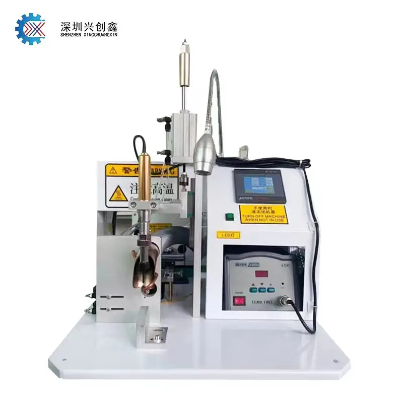 Semi automatic USB wire making machine USB lightning Type-c data wire cable soldering machine