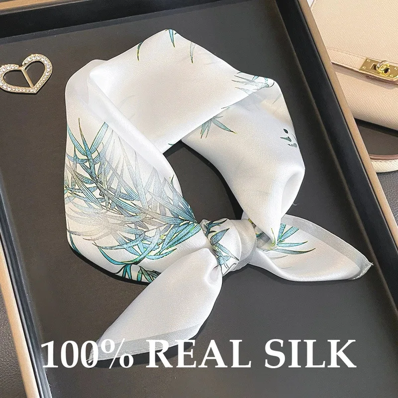 

Новые летние солнцезащитные квадратные шарфы, 100% натуральный шелковый шарф, женский пашмина, пончо, шаль, хиджаб, Bufanda, платок, бандана