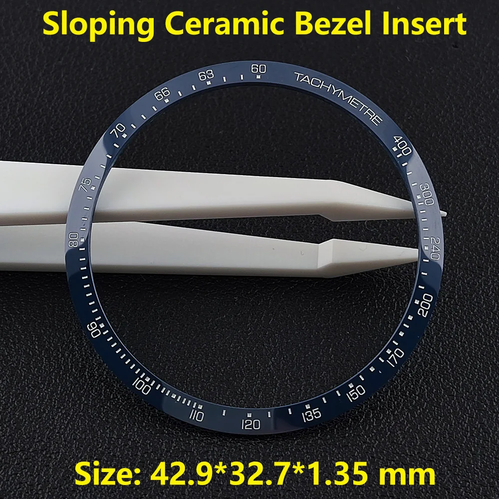 39-42mm Flat and Sloping no Luminous Ceramic Bezel Insert Replacement of watch accessories High quality ceramic bezel