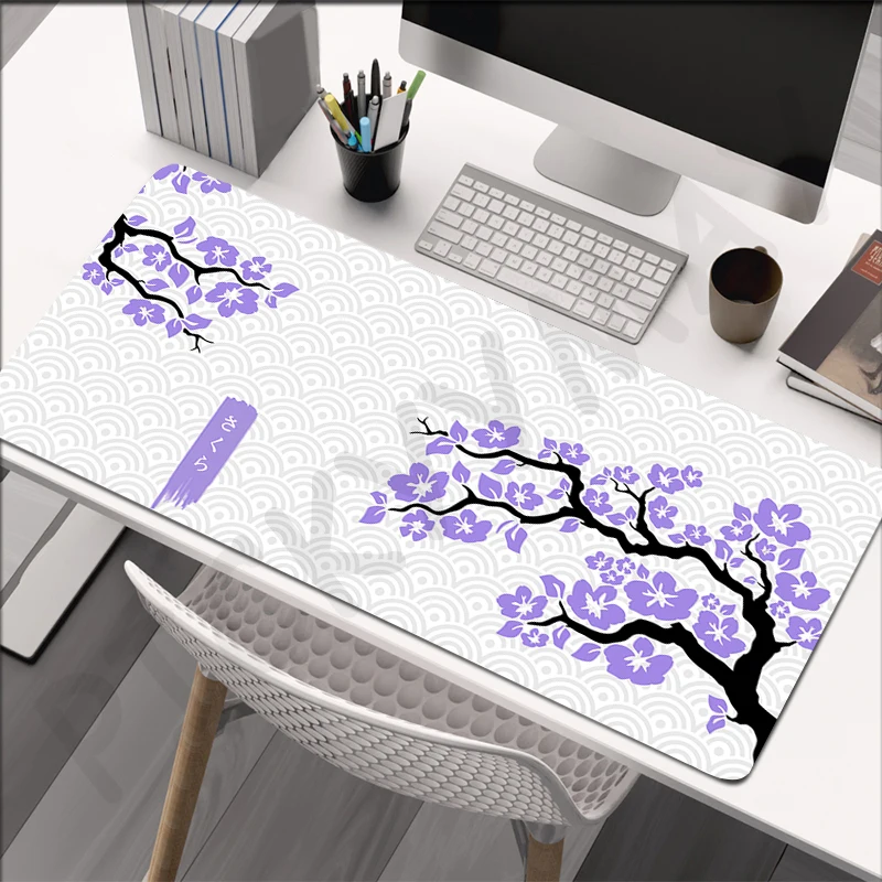 

Sakura 80x30cm XXL Lock Edge Mousepads Large Gaming Mousepad Keyboard Mats Mouse Mat Beast Desk Pad For Gift Mouse Pads