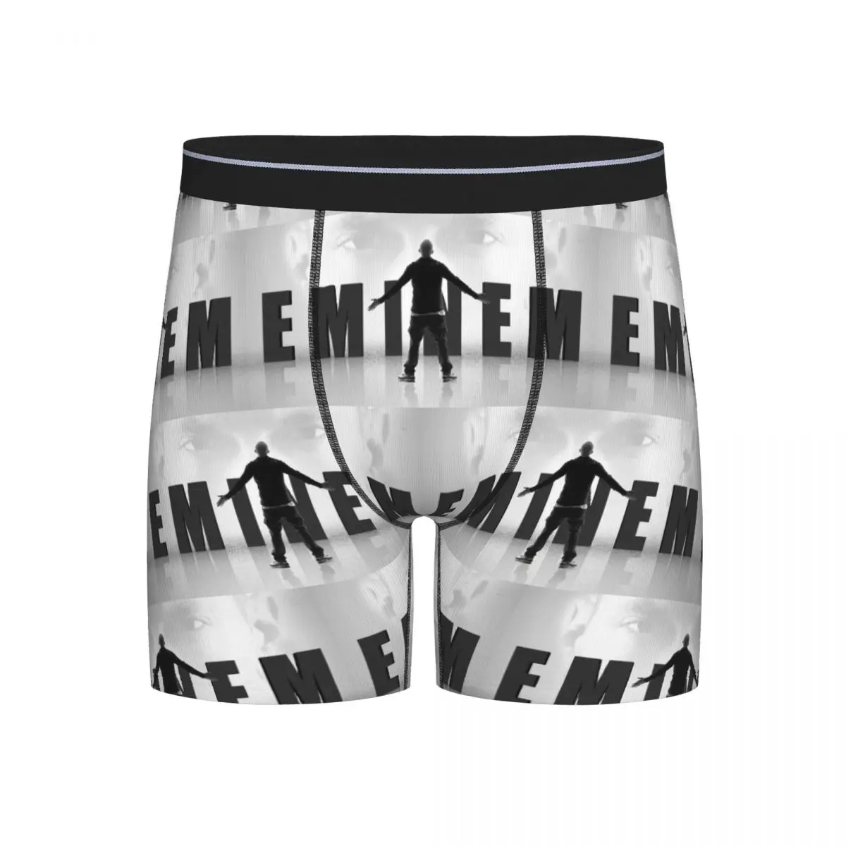 

Long Boxer Underpants Shorts Rapper Eminem Panties Male Comfortable Underwear for Homme Man Boyfriend Gifts