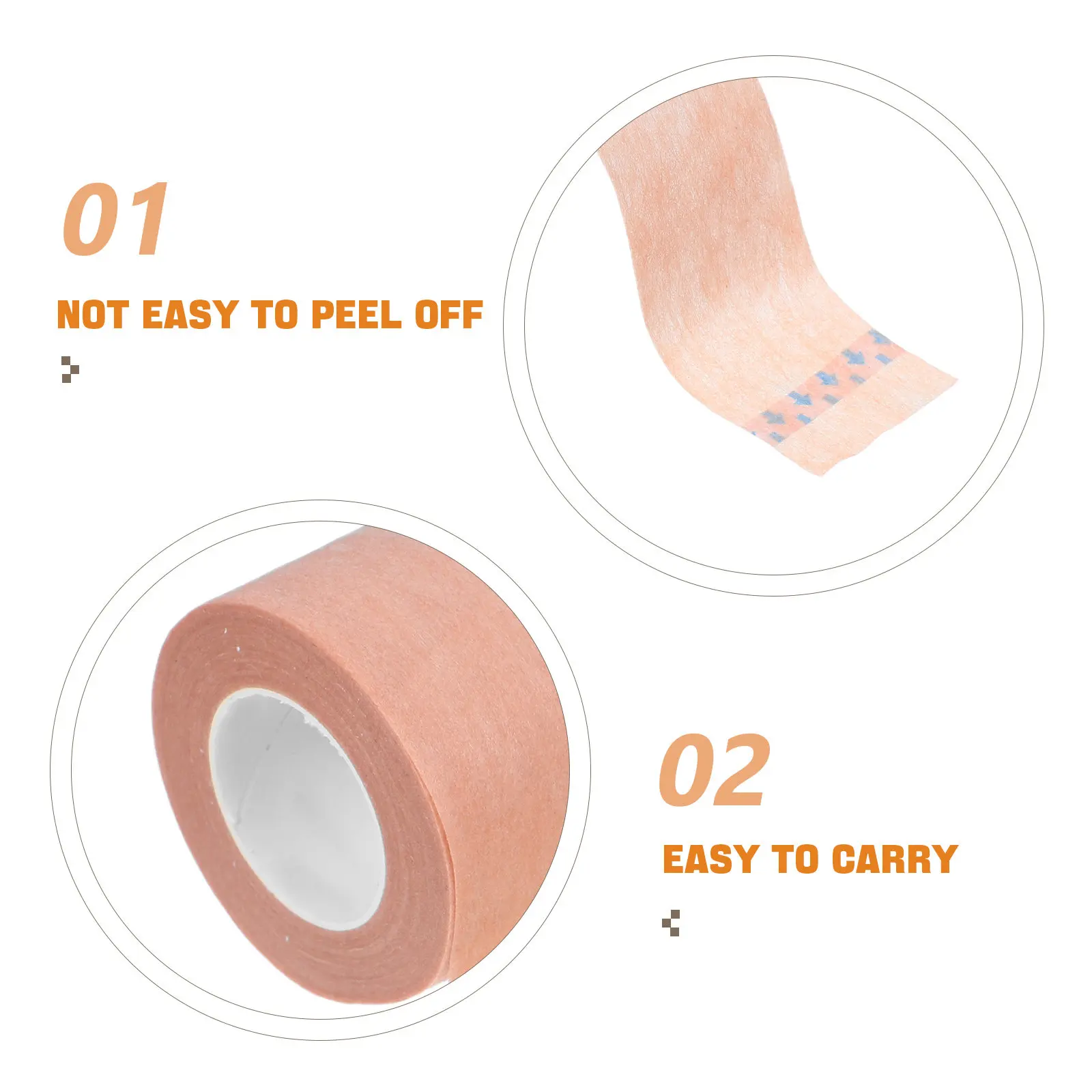 2 Roll Double Eyelid Tape Skin Color Breathable Paper Invisible Single Sided Self Adhesive Instant Eye Lifting Strips Makeup