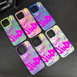 LOL A-Arcane JINX Phone Case for iPhone 12 11 13 14 15 16 Max Pro Plus Laser Cover IMD
