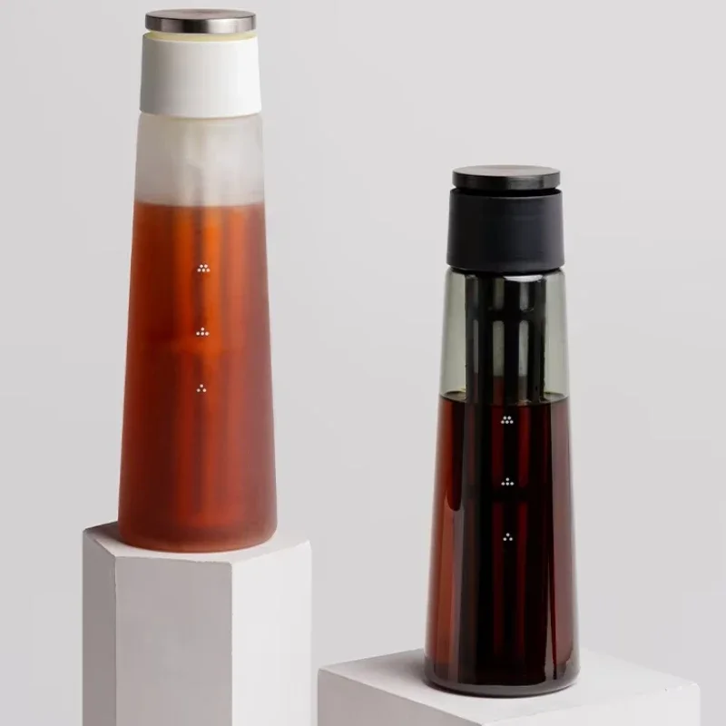 

2-в-1 машина для приготовления кофе и ледяного чая с многоразовым сетчатым фильтром, портативная конструкция, идеально подходящая для любителей кофе и холодных напитков