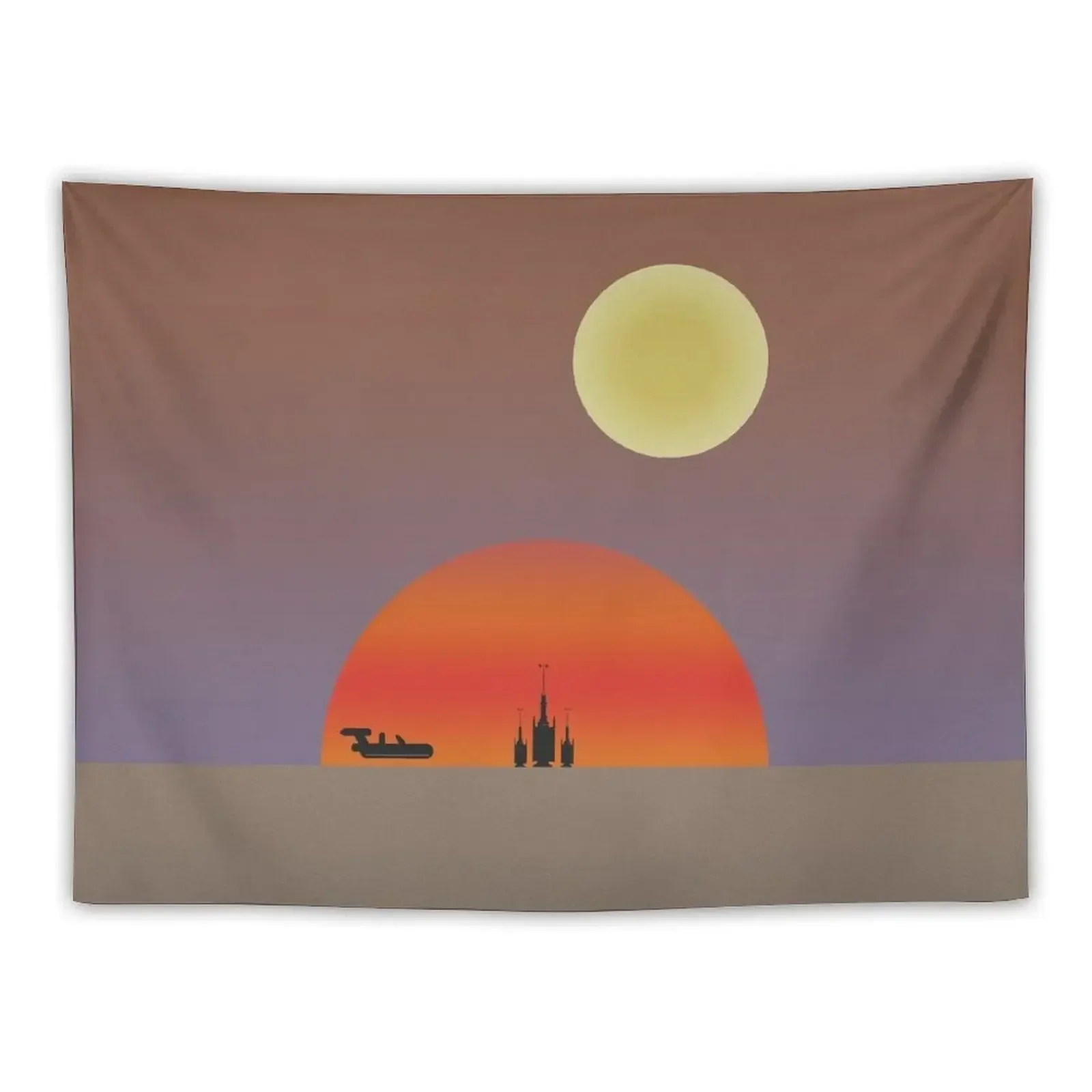 

TATOOINE SUNSET Tapestry Wallpaper Bedroom Home Decorations Wall Decor Hanging Tapestry