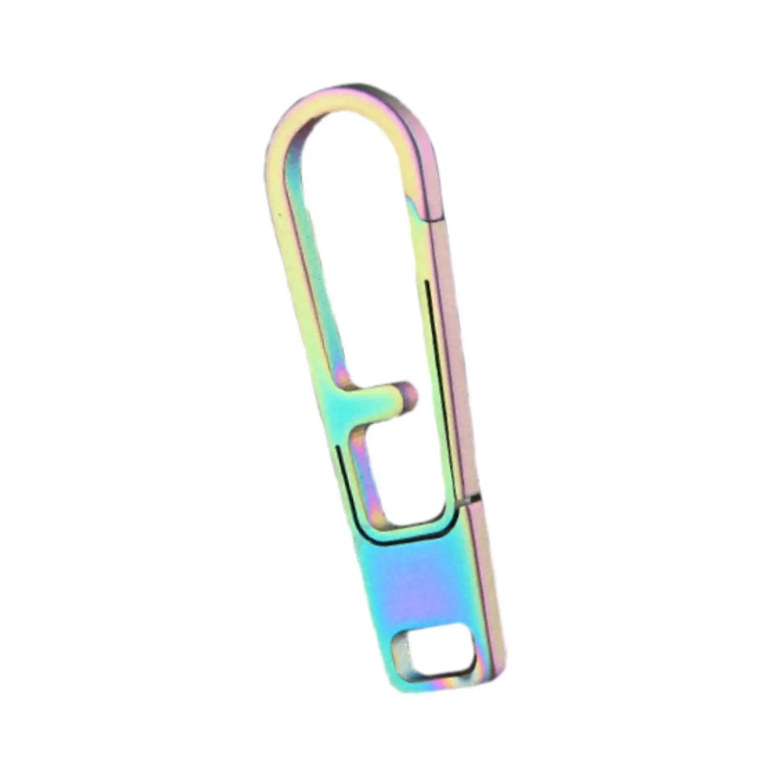 Durable Titanium Carabiner Clip Keychain Zipper Pull Replacement Mini Key Carabiner Hook Practical for Jackets Wallets and Packs