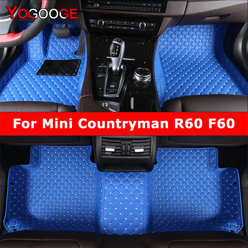 YOGOOGE Custom Car Floor Mats For Mini Countryman R60 F60 Auto Carpets Foot Coche Accessorie