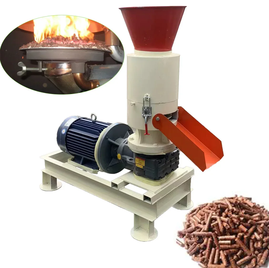 

100-500kg/h Pine Wood Pellet Making Machine Biomass Wood Pellet Mill