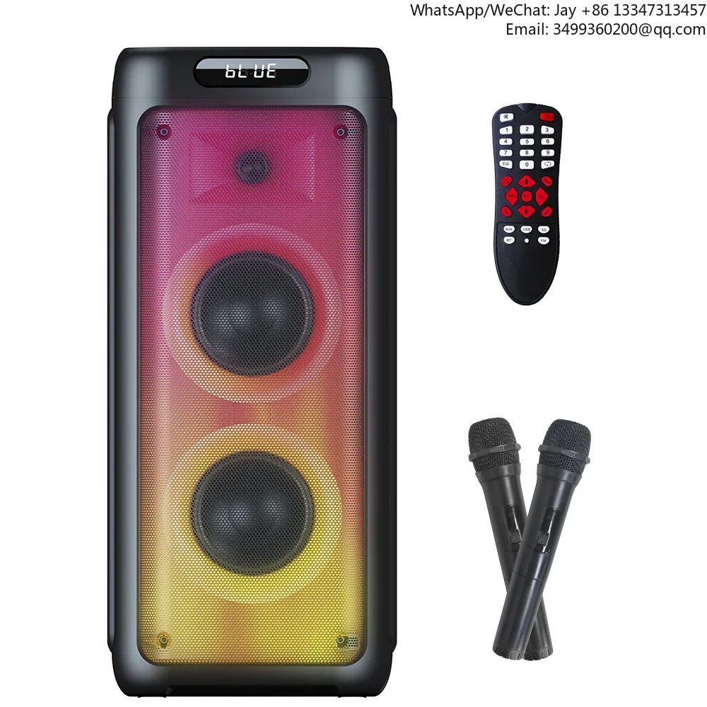 

Outdoor Party Led Wireless Speaker TWS Portable Stereo Sound BT Speaker Support TF Card Usb Slot Fm Radio Microphone