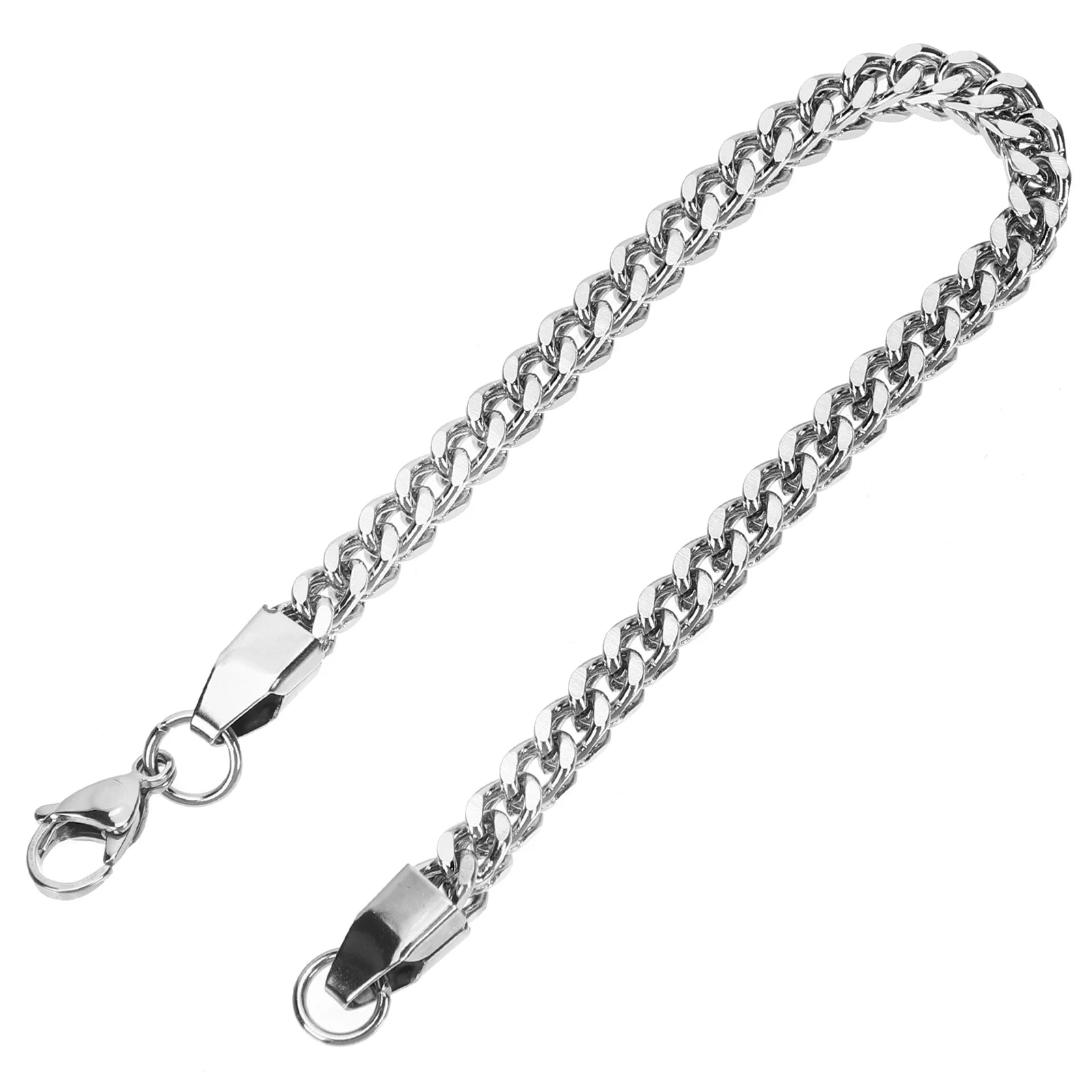

Mens Bracelet Stainless Steel Chain Link Lightweight Metal Bracelet Male Wrist Jewelry for Surf Beach Bracelets for Men