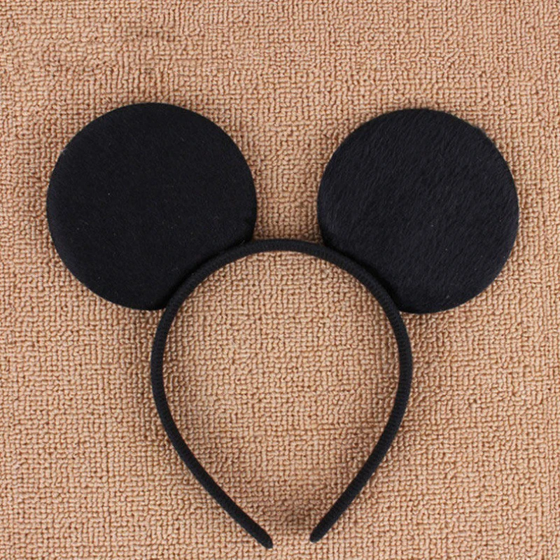 Minnie Ears Knot Acessórios infantis, mickey bandanas, arcos de lantejoulas para meninos e meninas, festa de aniversário do bebê, favores para a