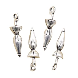10pcs Charms Umbrella 7x27mm Antique Pendant Fit Vintage Tibetan Silver Color DIY Handmade Jewelry