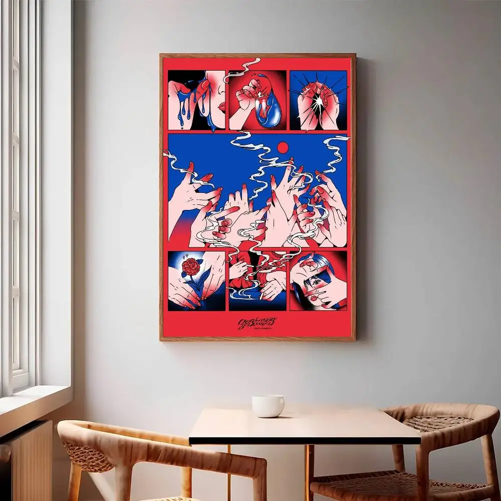Gestures Poster Mural for Living Room Bedroom Wall Office Wall Decor Gift for Friends Unframed