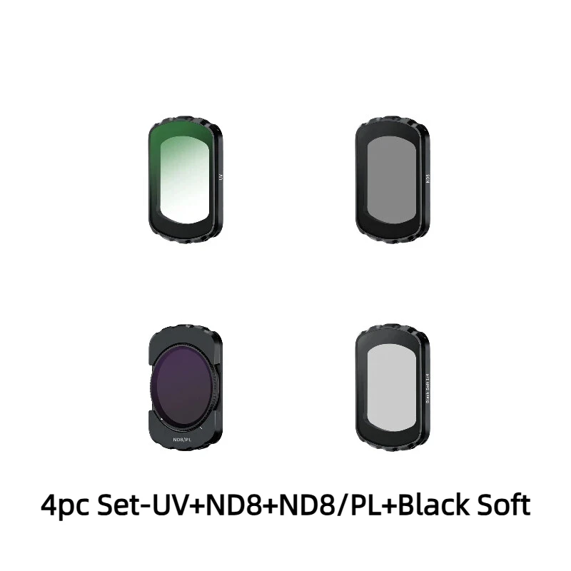DJI OSMO POKET3 UV Magnetische Filter Kit UV CPL ND8/16/32/64 NDPL Zwart Zachte Filter set Camera Lens Drone Accessoires