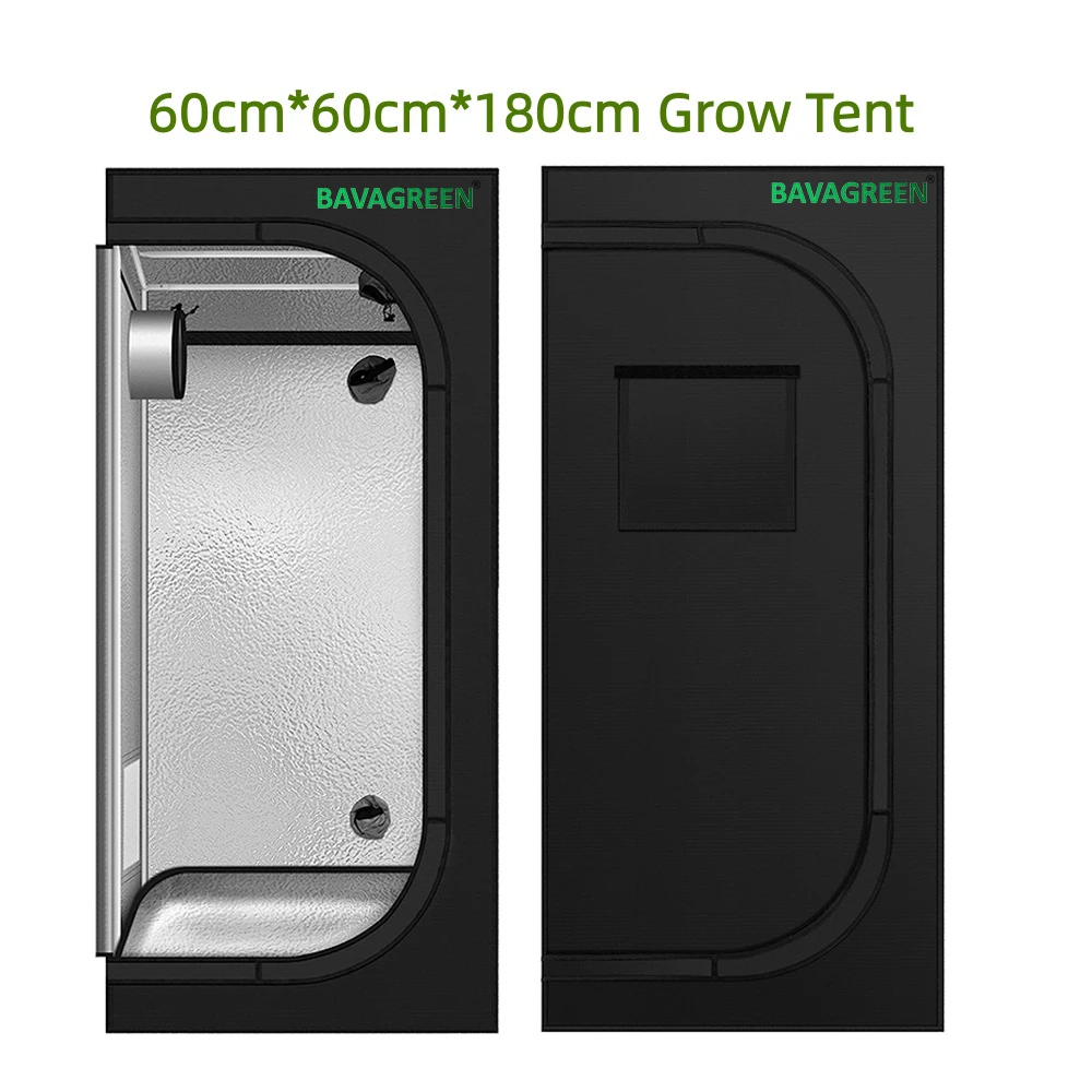 

BAVAGREEN High Reflectivity 1680D Mylar 60x60x180cm Grow Tent Water Resistant Tray Grow box for Plant Growth Seedling Flowering