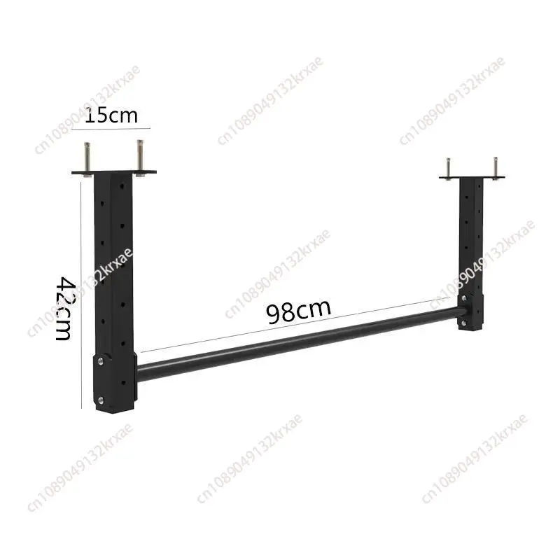 Ceiling Wall Horizontal Bar Ceiling 1-piece Assembly Pull-up Household High and Low Adjustable Arm Strength Exercise Single Rod