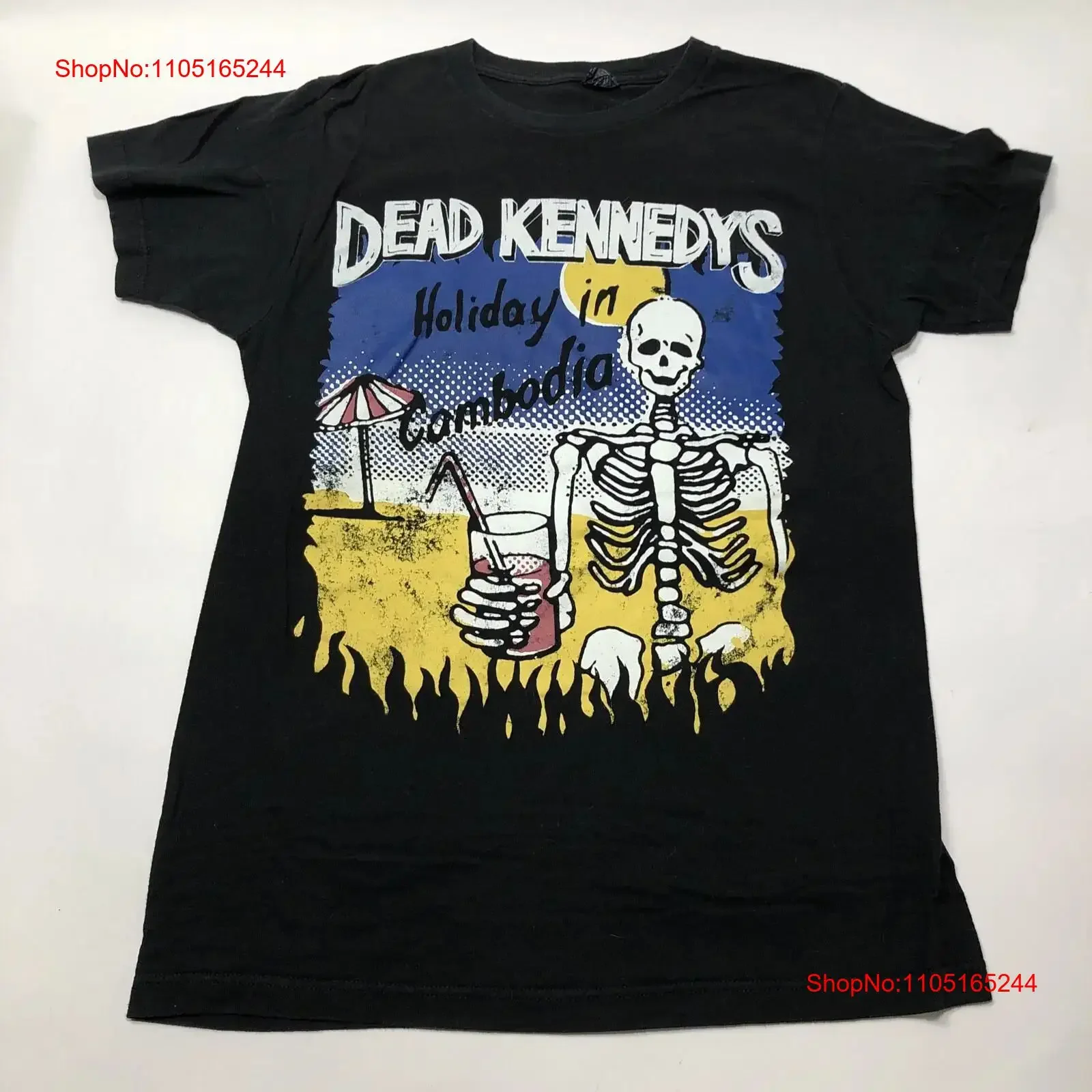 Dead Kennedys Holiday In Cambodia Логотип группы Маленькая черная футболка в стиле панк винтажная стираная дизайнерская одежда Растянутая удобная