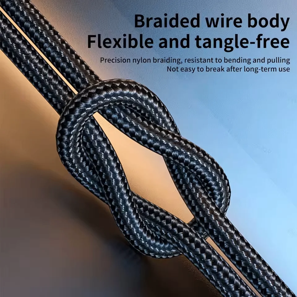 สายชาร์จ USB 3-in-1 / 4-in-1 แบบ Type C, Micro USB สำหรับ iPhone, Samsung, Huawei, Xiaomi สายชาร์จหลายพอร์ต