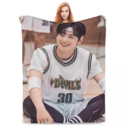 True Beauty Series Hwang In Youp Cha EunWoo Blankets Flannel Summer Air Conditioning Warm Throw Blanket for Sofa Bedroom