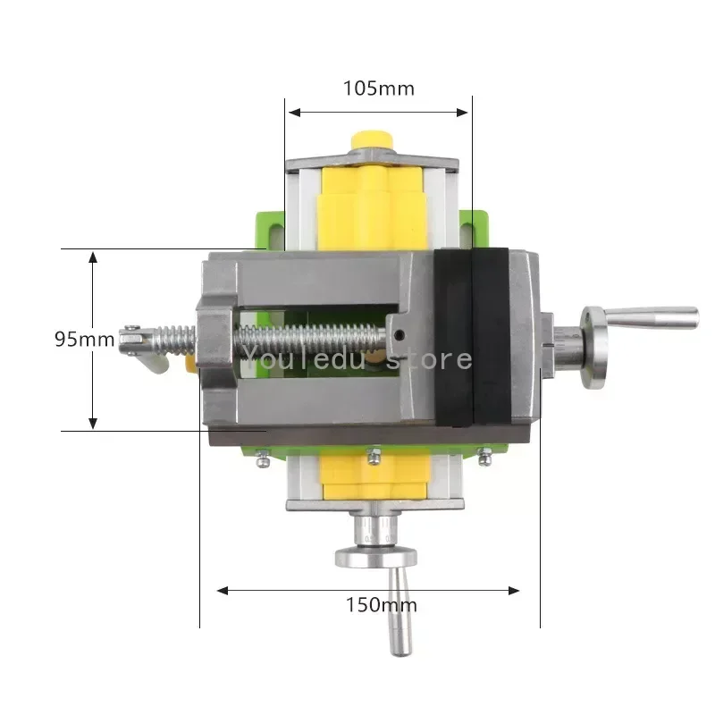 Miniature Milling Machine Bench Drill Vise Fixture Worktable X Y-axis Adjustment Coordinate Table router table