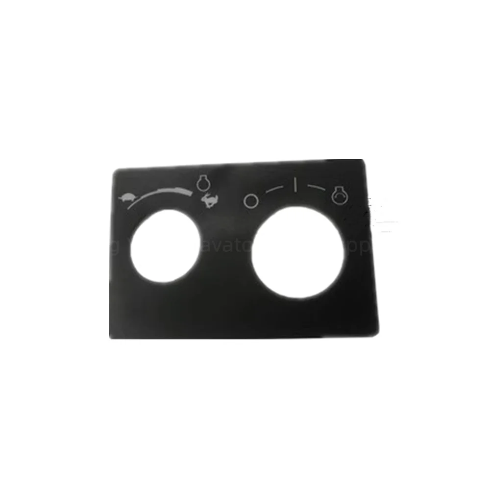 For E320V2 B C D Air Conditioning Control Panel Sticker Instrument Sticker Excavator Parts
