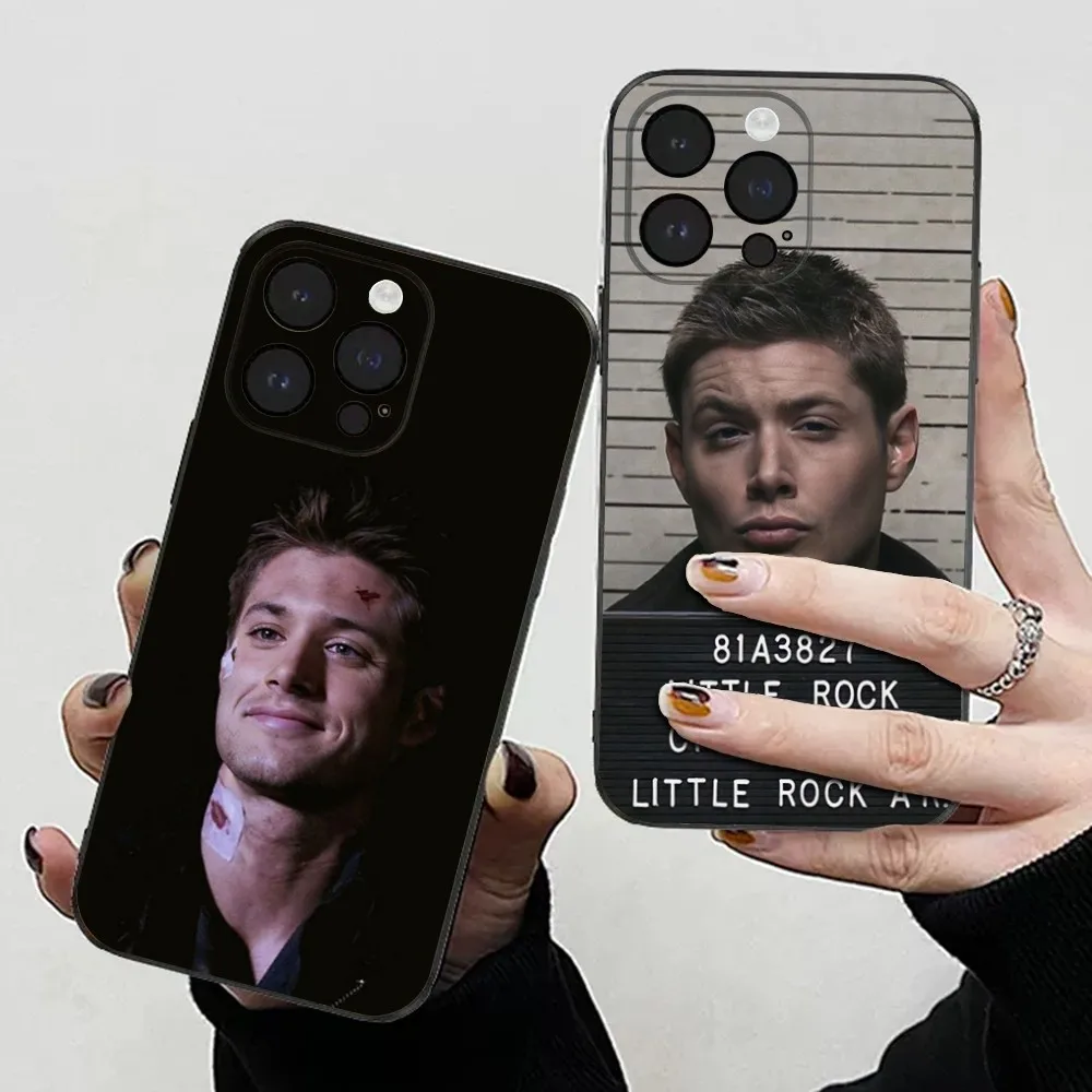 Celebrity Dean Winchester Phone Case For iPhone 15,14,13,12,11 Plus,Pro,Max,XR,XS,X,7,8 Plus,SE,Mini Soft Black Cover