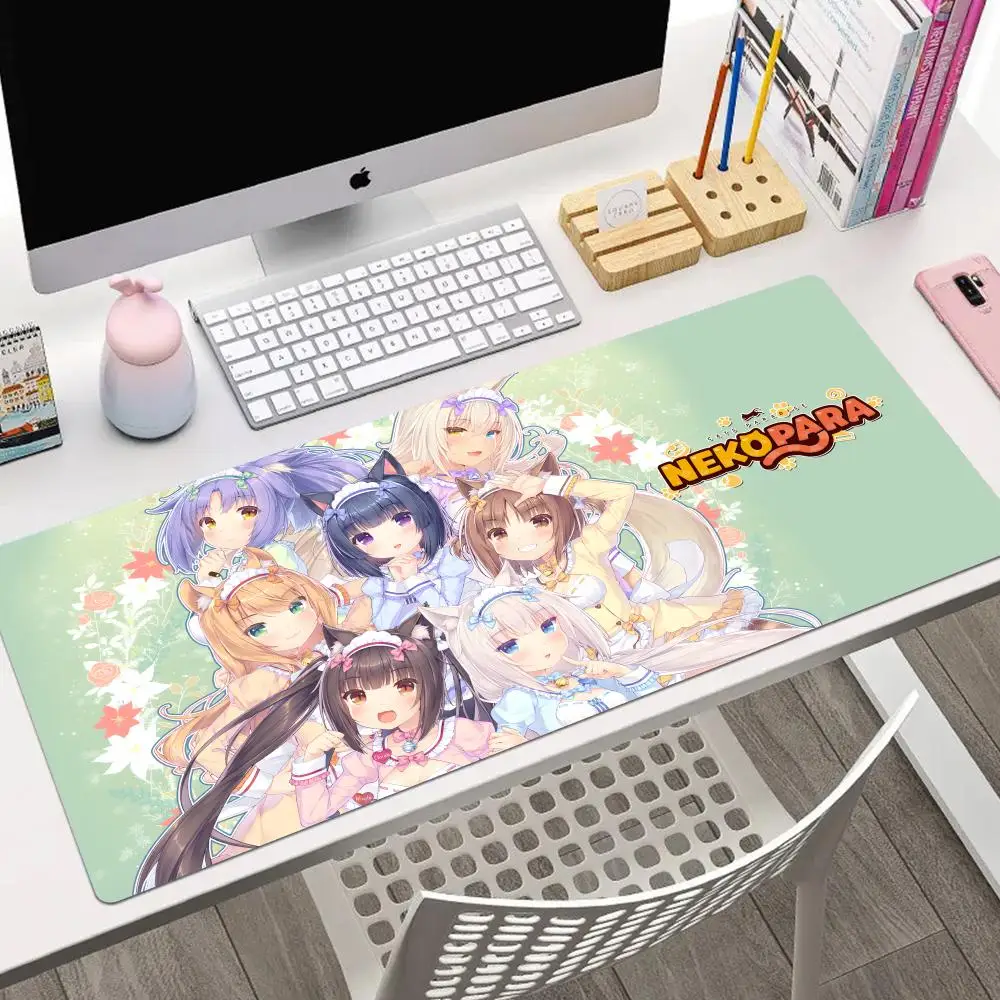 Computer Mousepad Game Mouse Pad Mat Nekopara Office Large Gamer Accessories Chocola Pads Keyboard Wireless Mats Desk Laptop Big