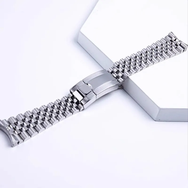 

5-link Stainless Steel Watch Band For Rolex NH34A 40MM GMT Jubilee Mechanical Wristwatch Luxury Bracelet Accessories 20mm width