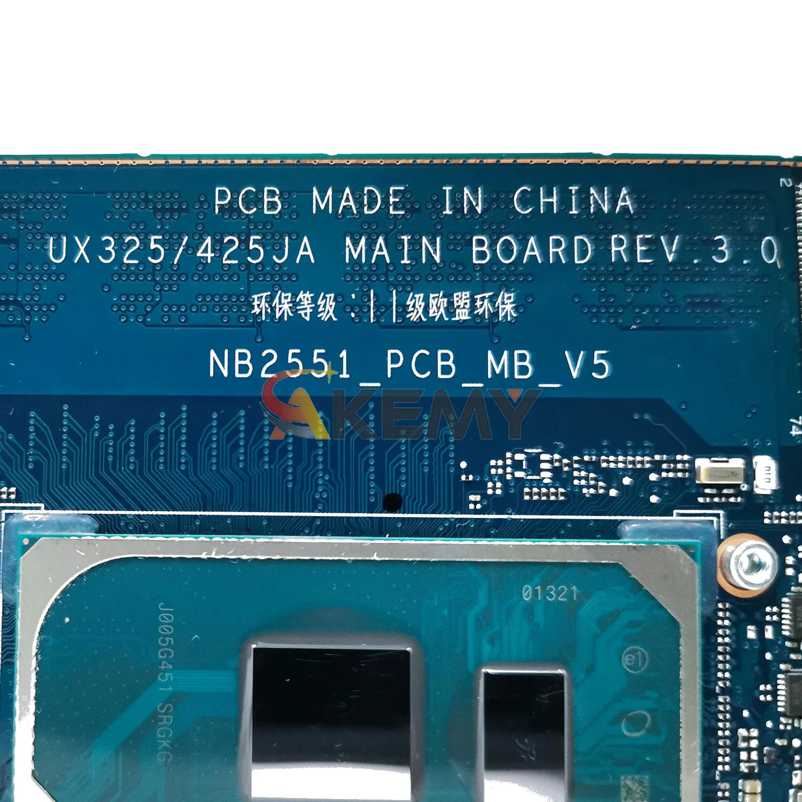 Ux325ja placa-mãe do portátil para asus zenbook u3700j ux325j u4700j ux325ja notebook mainboard com 10th gen i3 i5 i7 100% testes ok