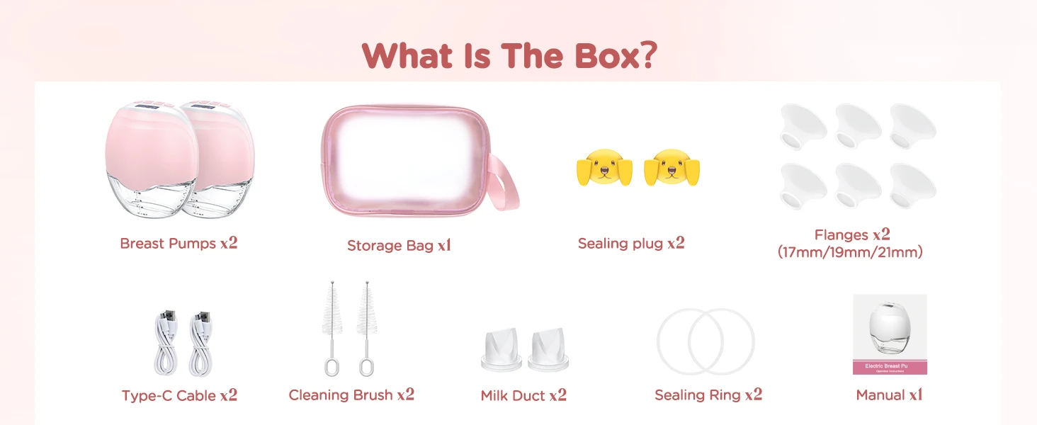 Electric Breast Pump 3 Modes 12 Levels Rechargeable Portable_voghion.com