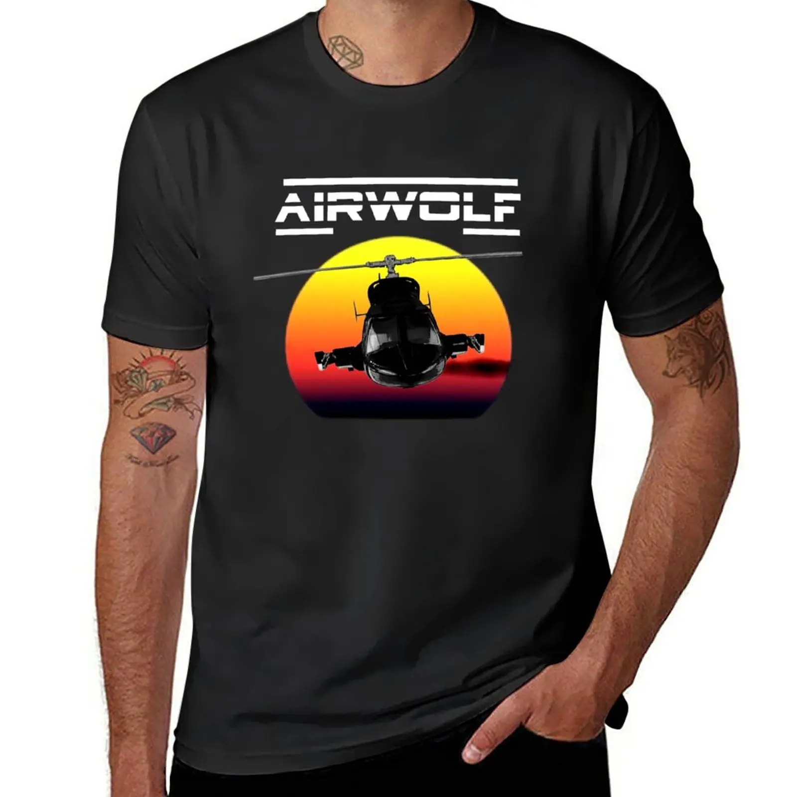 

New Airwolf tv series, supercopter T-Shirt heavyweight t shirts quick-drying t-shirt new edition t shirt mens cotton t shirts