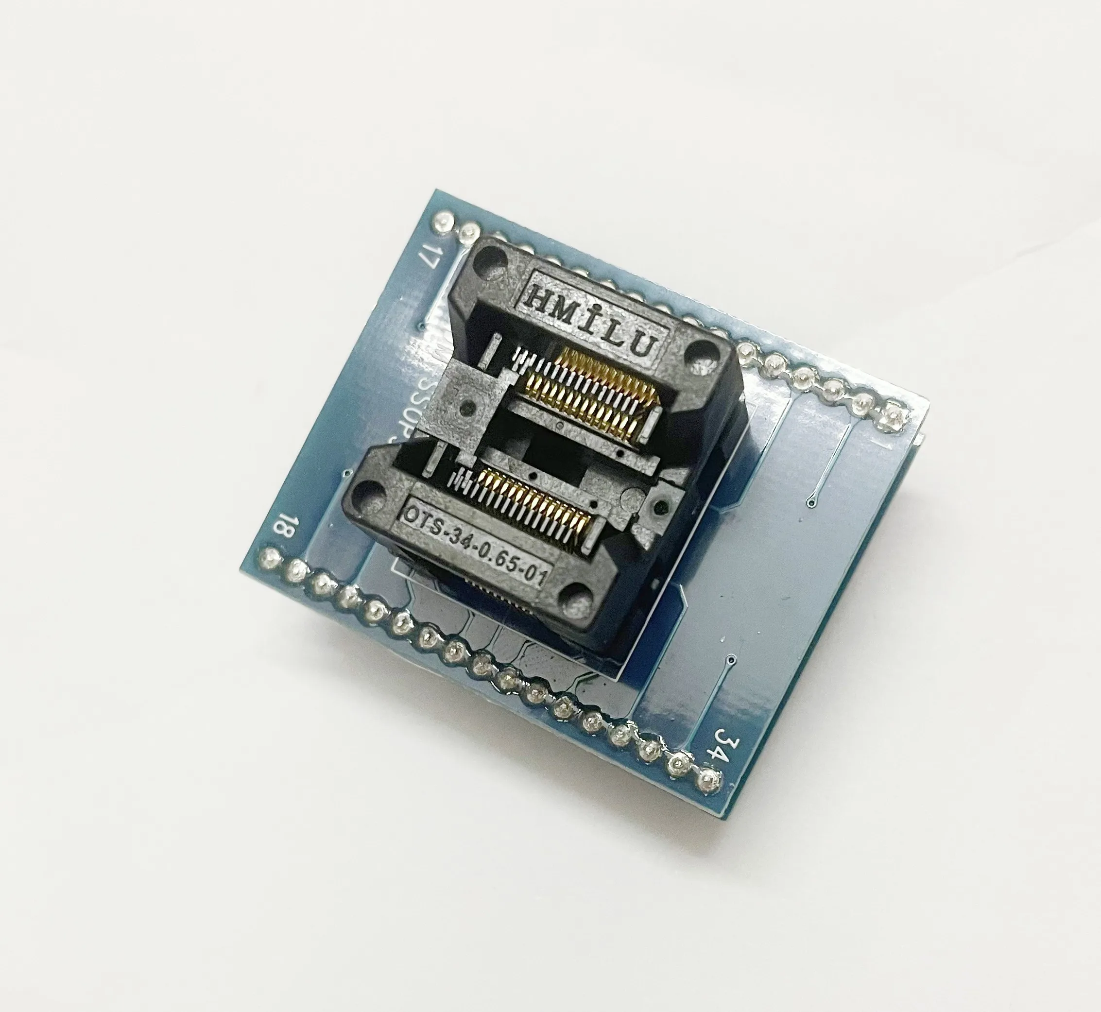 SSOP28 to DIP28 Adapter   5.3mm/7.8mm IC Test Socket  0.65mm Pitch support SSOP20 SSOP24 WIDE