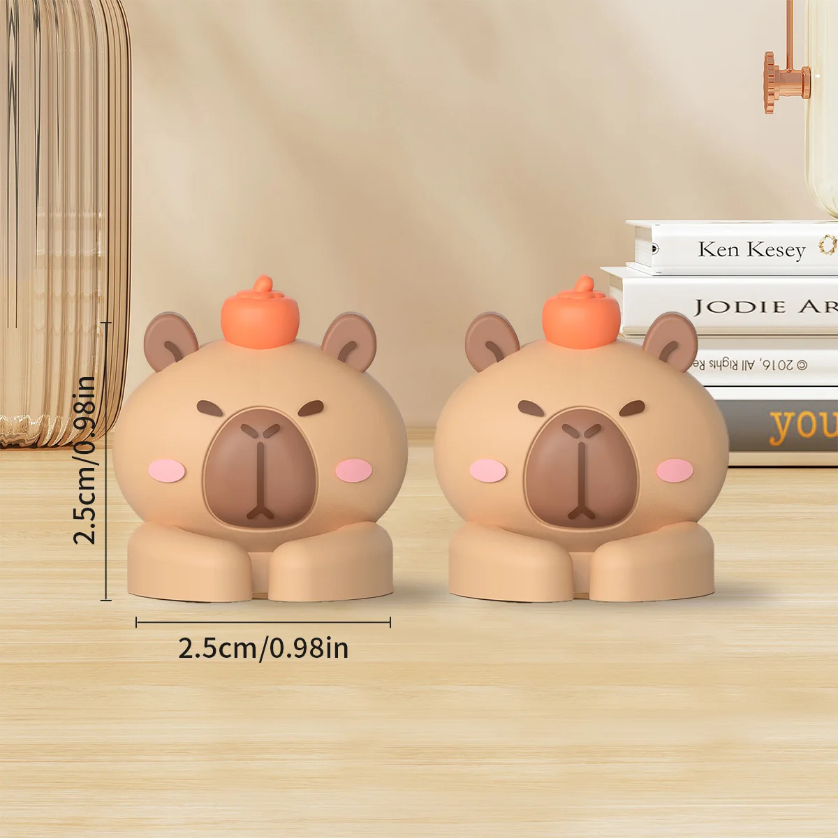 WORTHBUY 2/3pcs Leuke Capibara Kabelmanagers Desktop Zelfklevende Kabelmanagement Winder Kabel Organizer Houder Fixer Clip