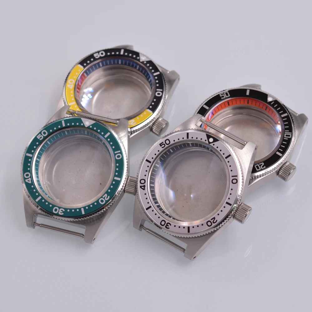 

62MAS Diving 40mm Sterile Watch Case Stainless Steel Bezel Domed Sapphire Glass Fit NH35 NH35A NH36 Movement