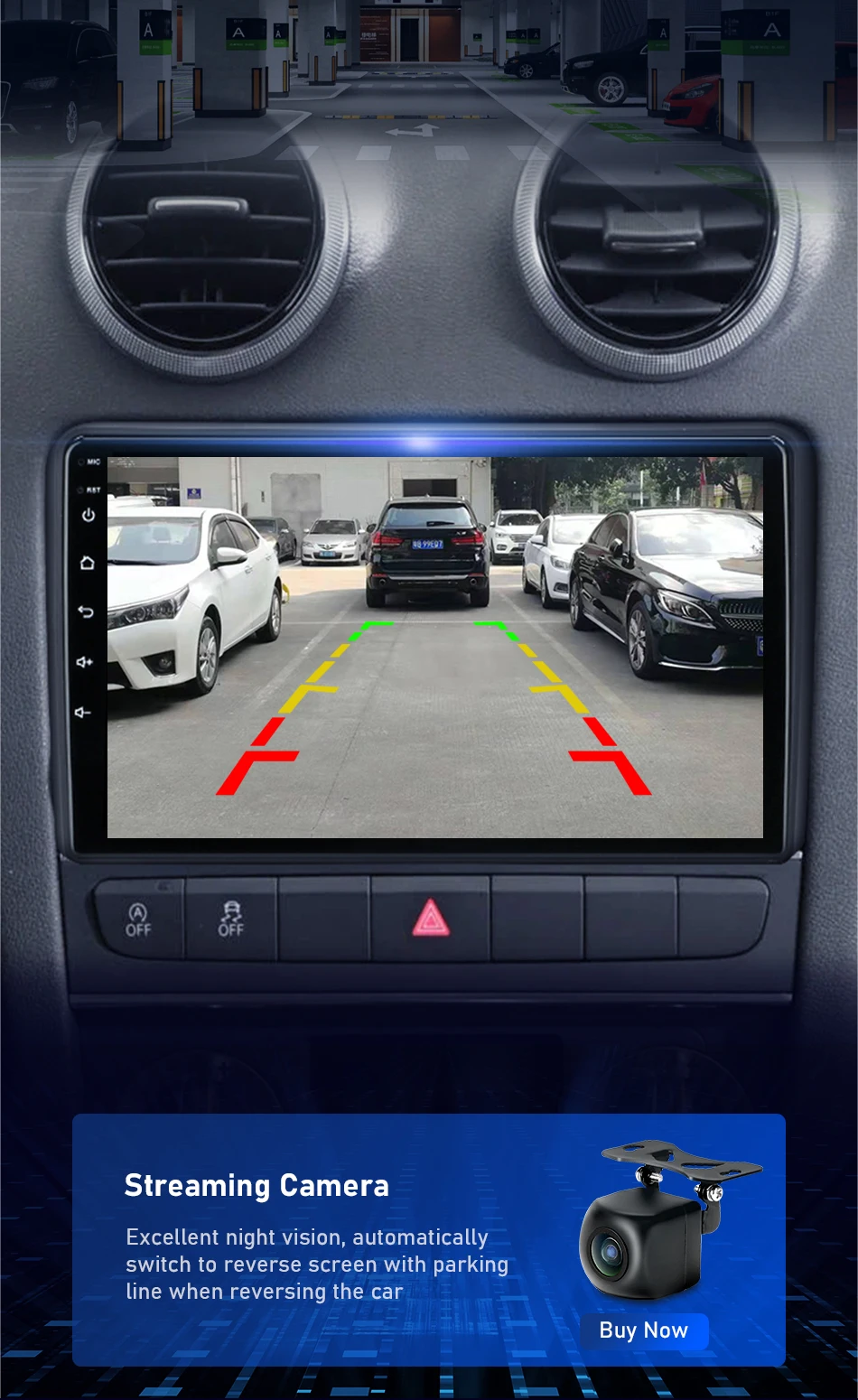 2Din Android Auto & Carplay Autoradio Für Audi A3 2 8P 2003-2013 S3 2006-2012 RS3 2011 2012 GPS Player 4G WiFi Multimedia Stereo – Detail 21