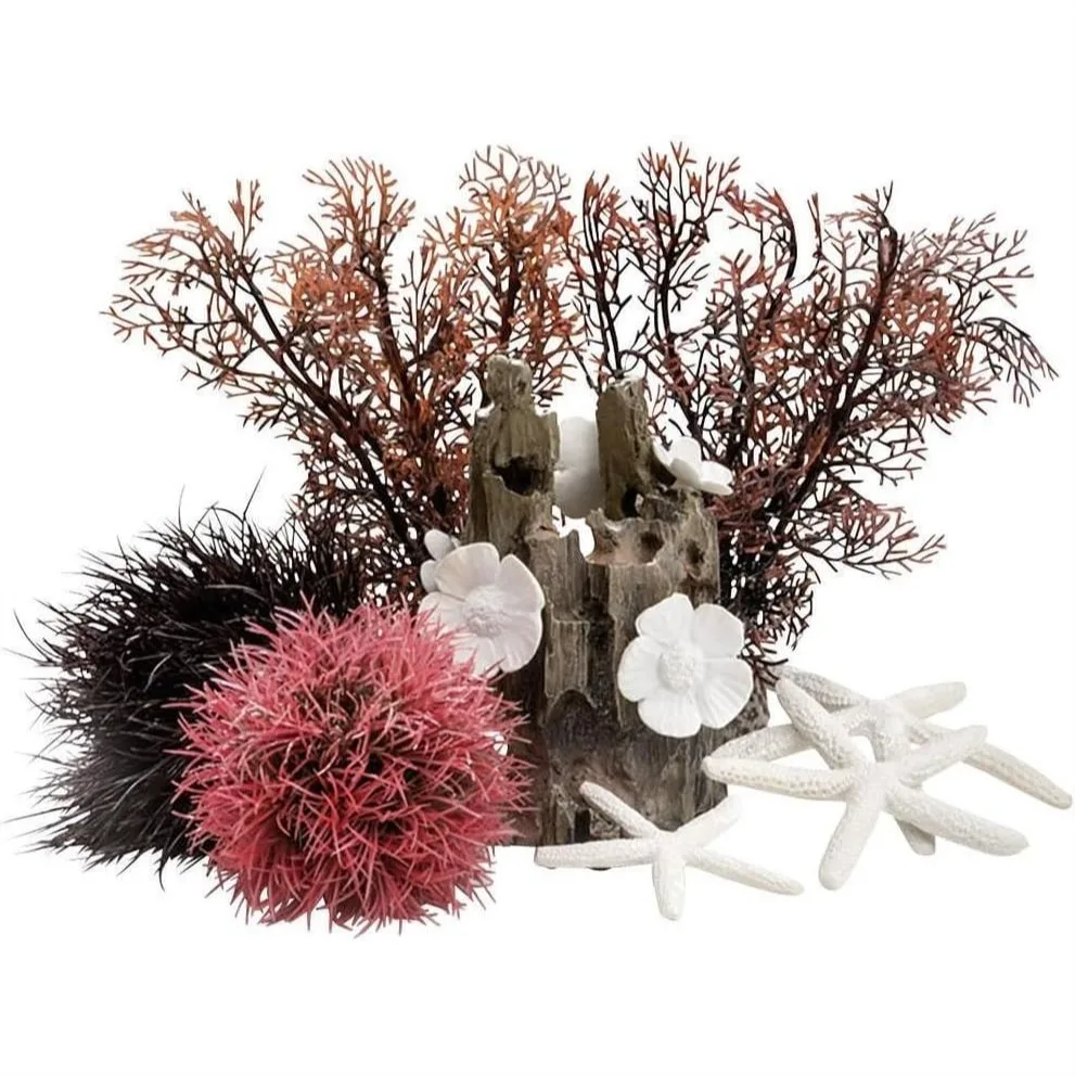 

Aquarium Decor Set Red Forest 15L Resin Ornament for Freshwater Saltwater Tropical Tank