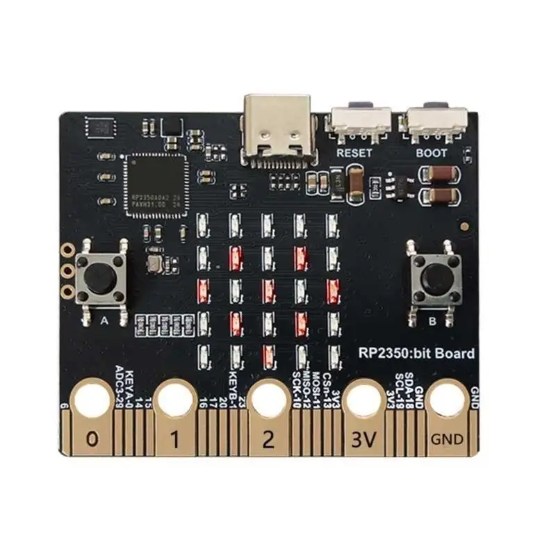 Y1UB Educational RP2350bit ARM Board with Onboards Flash Storage and 5x5 LED for Interactive Learning