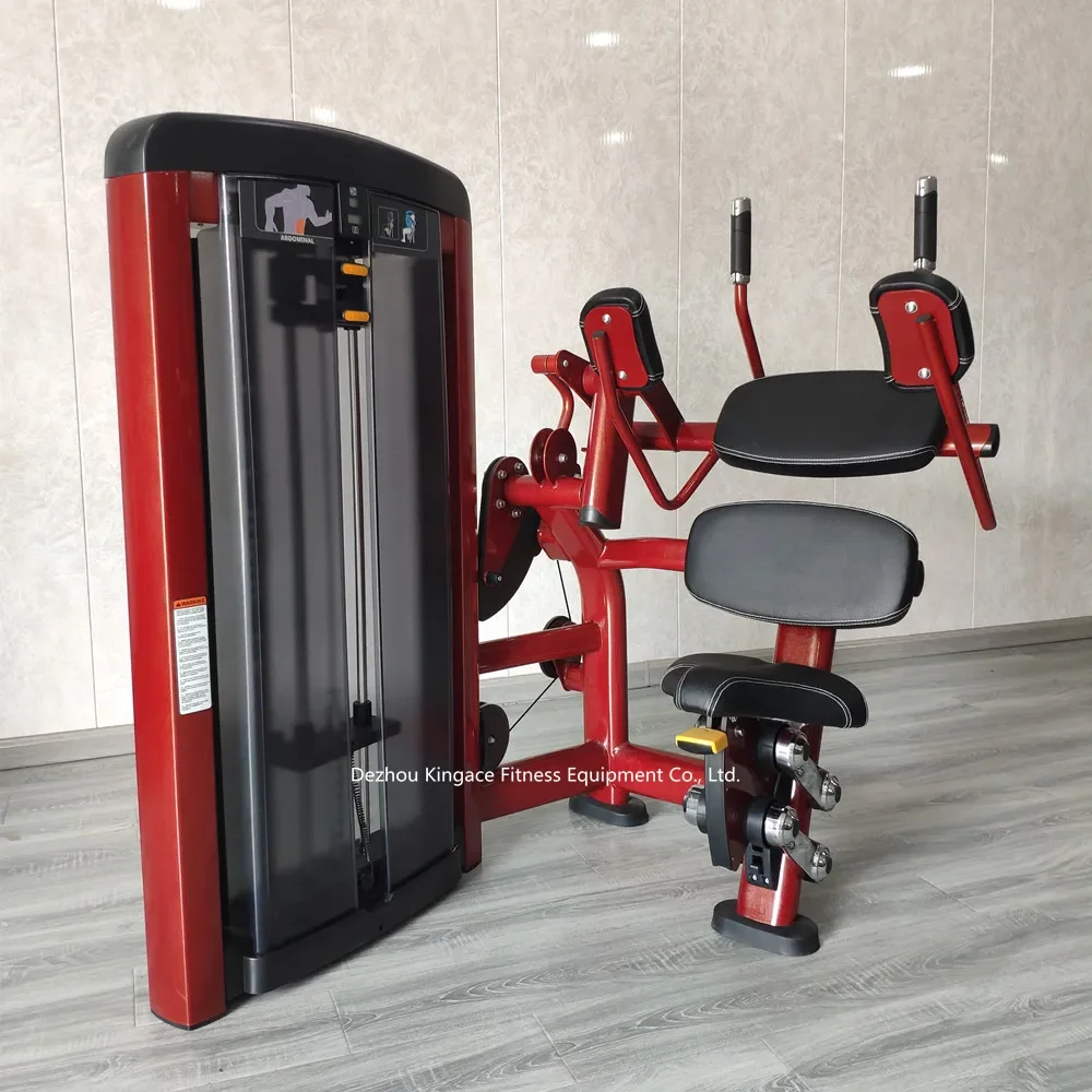 Commercial Gym Fitness Equipment Arm Training Arm Trainer Pin Loaded Abdominal Crunch Seated Biceps Curl Machine