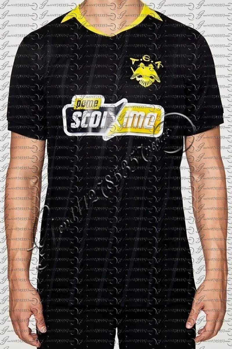 Nouveau maillot de football AEK Athènes, t-shirt de sport grec pour hommes adultes, maillot spécial pour enfants, kit de maillots de match.