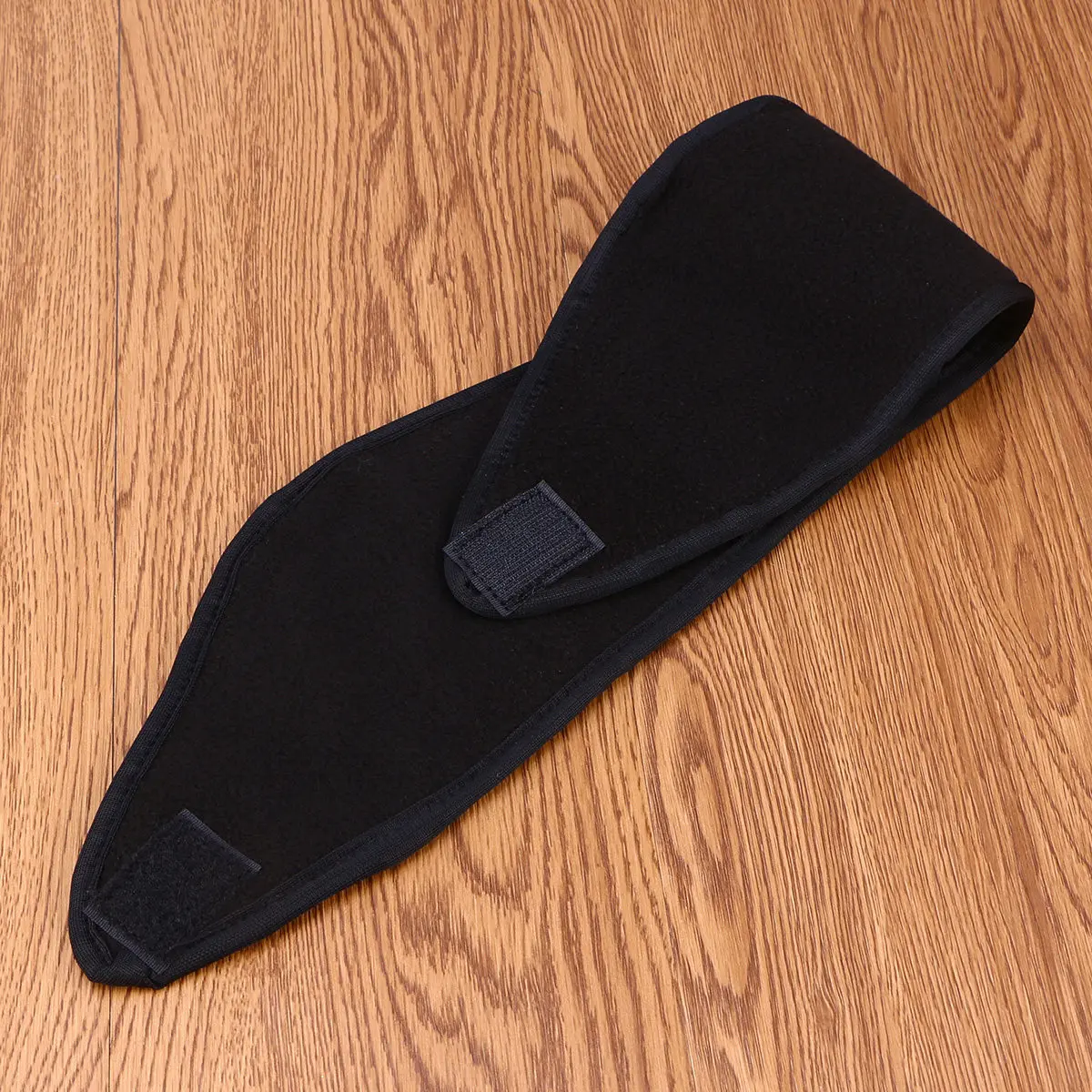 

Black Double Layer Fleece Warm Headband with Moisture Wicking Full Ear Coverage Ponytail Compatible for Cycling