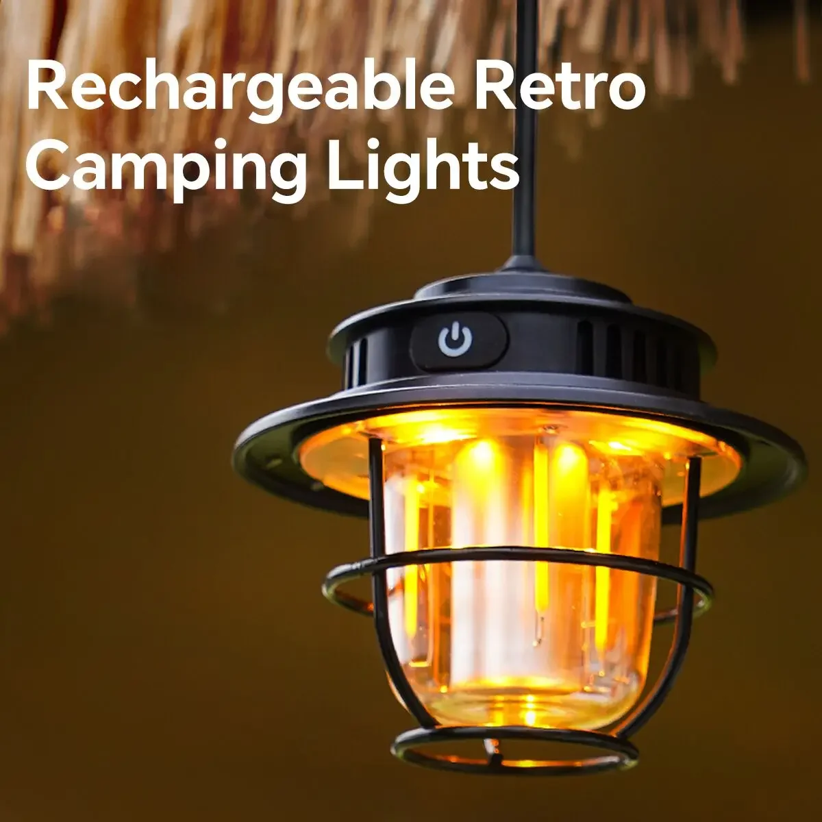 Outdoor Camping Lantern Portable High Bright CCT Dimmable USB Rechargeable LED Lamp With Hanging Hook For Camping Hiking Picnic