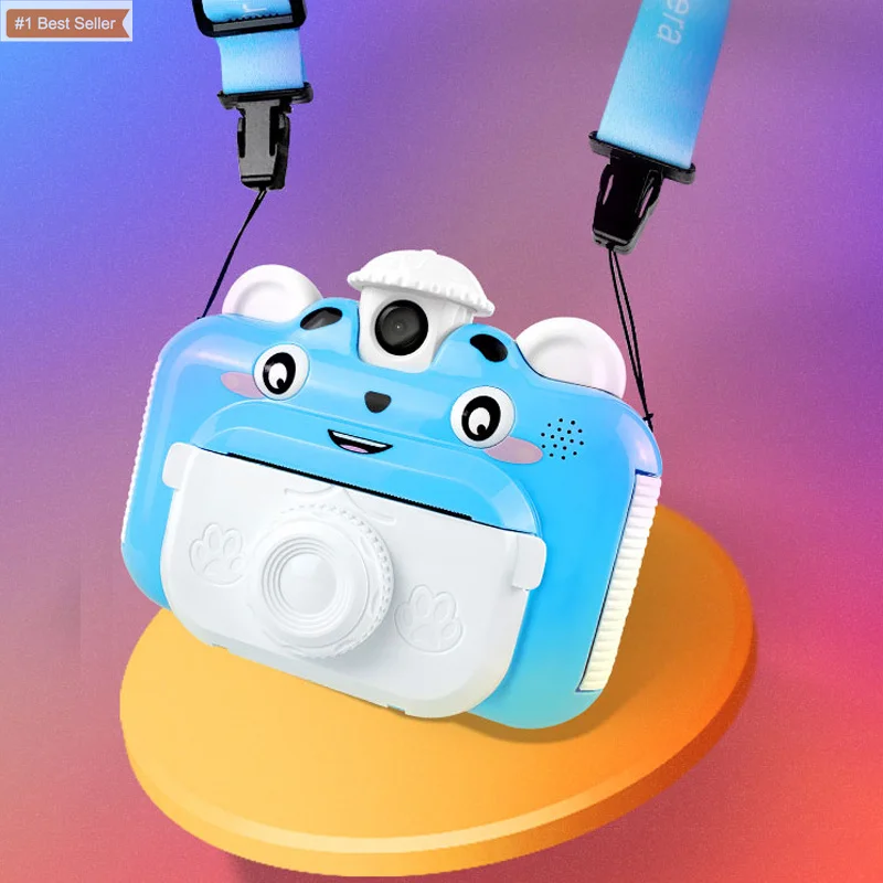 Stampa Camera1080p Hd Mini camera32g digitale per bambini memory card Kids Fun Photo Instant Color Film Selfie Toys