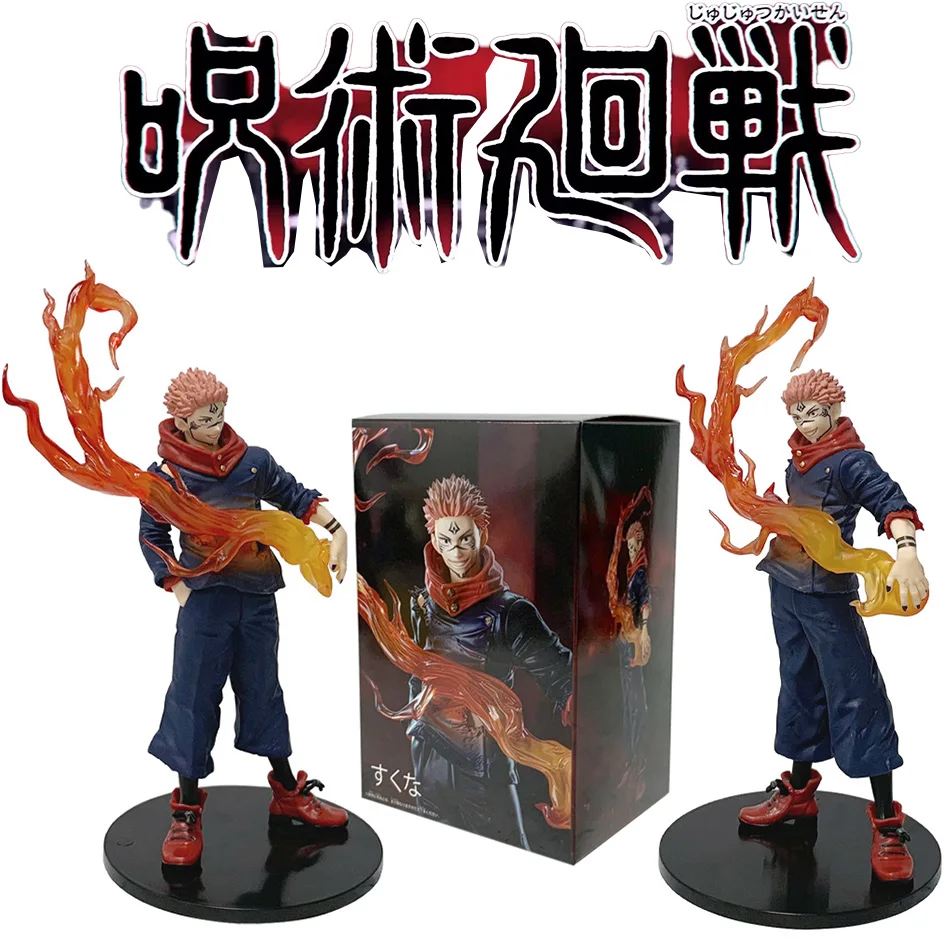 Figurine de dessin animé Jujutsu Kaisen Itadori Yuji, 21cm, modèle de poupée en PVC, jouet de Collection environnante, accessoires de bureau, cadeau