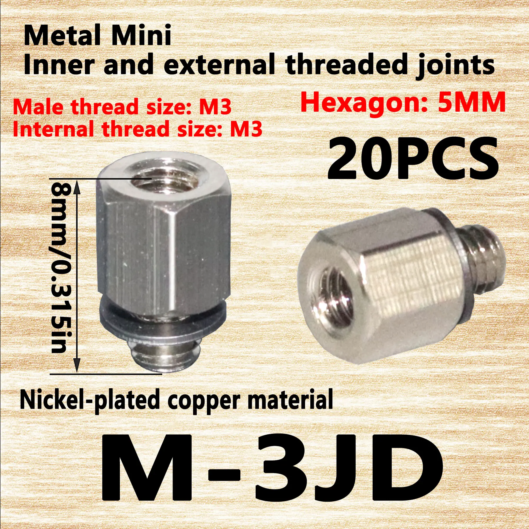 10PCS EDELSTAHL GEWINDEADAPTER konvertieren M8 8mm Stecker zu M6 6mm B 10PCS EDELSTAHL GEWINDEADAPTER konvertieren M8 8mm Stecker zu M6 6mm B