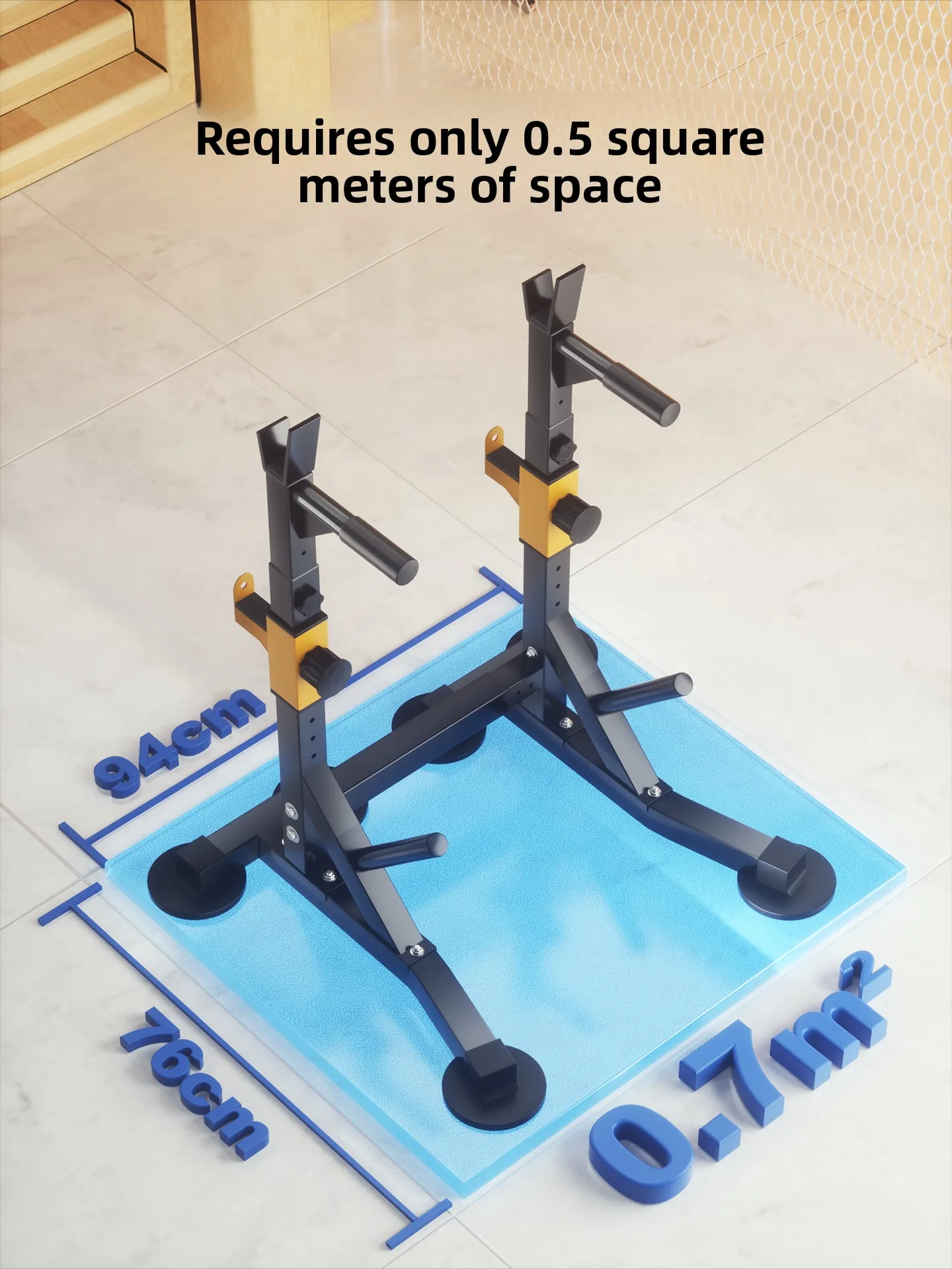 LH Bench Press Rack Barbell Placement Rack Household Squat Integrated Fitness Equipment Multifunctional Weightlifting Bed