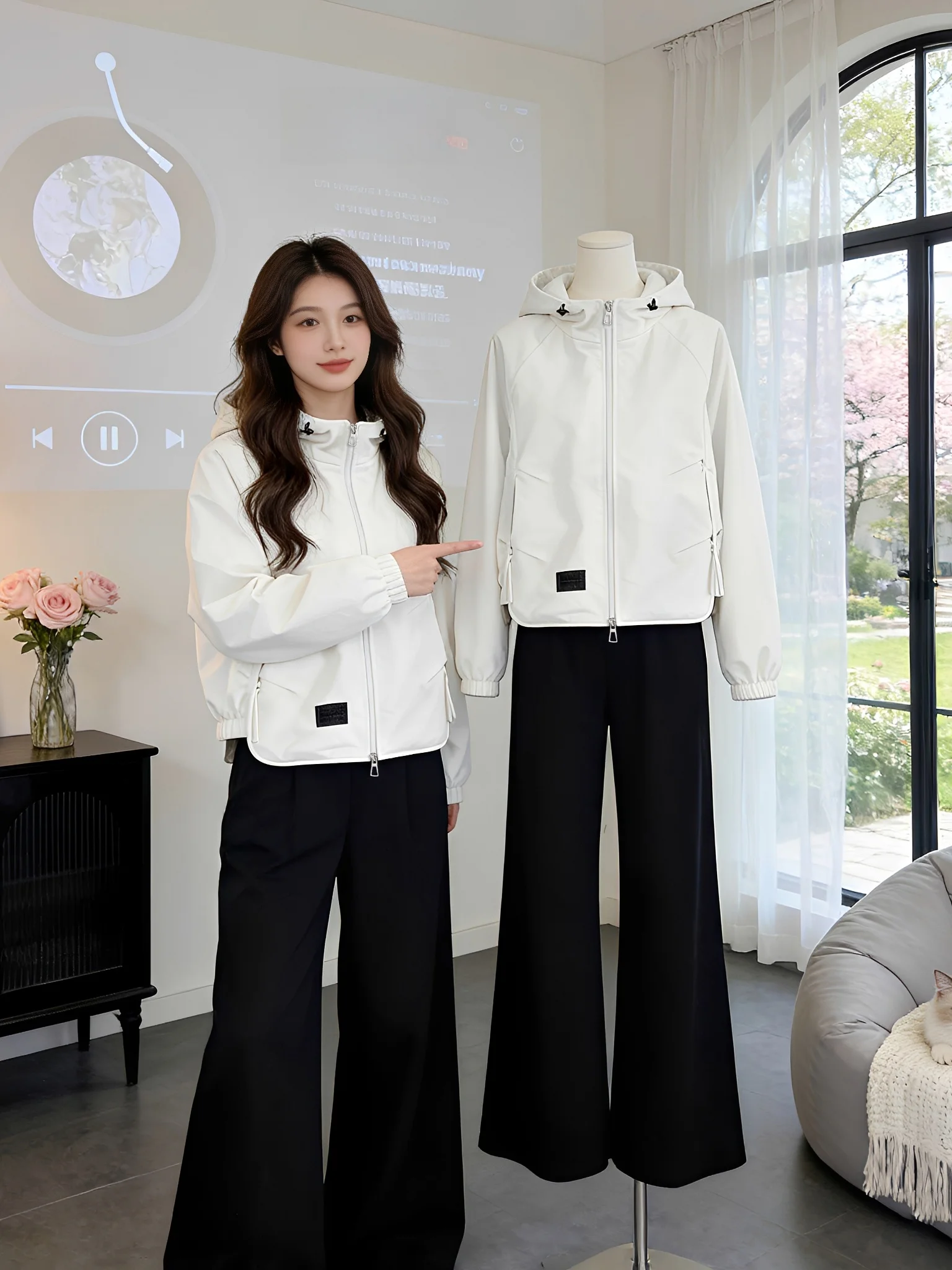 

Stylish Short Jacket Women's Spring 2026 New Arrival Premium Quality Unique Beautiful Coat Top for Pear Shaped Body