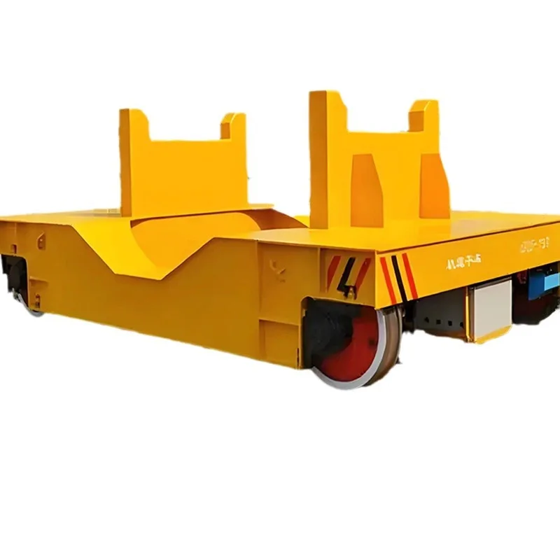 

Steel ladle alloy smelting ladle transfer car 100T steel rail wheel heavy-duty electric steel ladle flat car