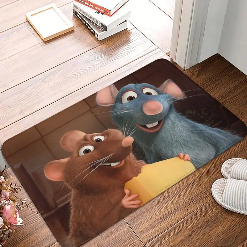 Custom Ratatouille Little Chef Remy Doormat Mat Anti-Slip Bath Kitchen Balcony Rug Carpet 40*60cm