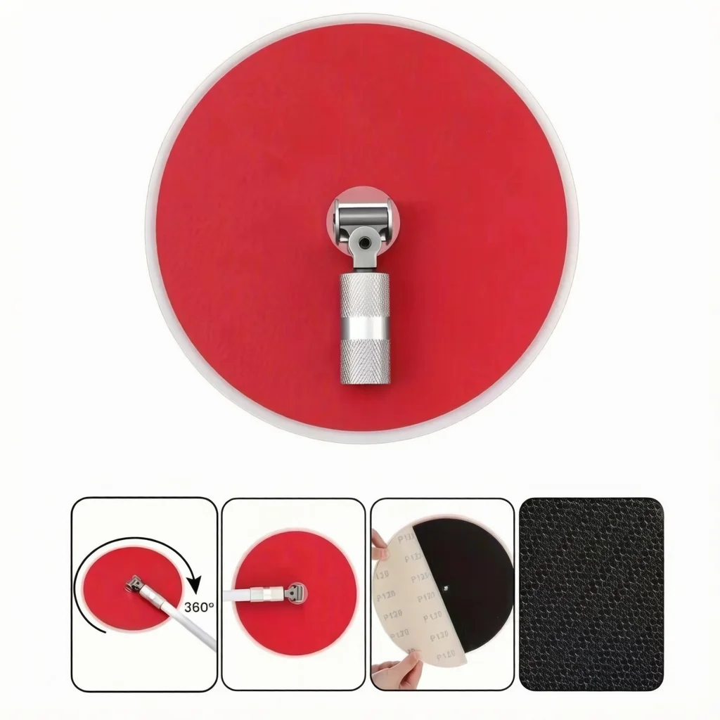9 Inch Radial Sanding Head Wall Sander & Finishing Tool with Hook & Loop System Anodized Aluminum Construction for Smooth Surfac