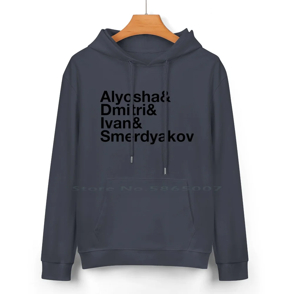 Dostoevsky The Brothers Karamazov Character List : Alyosha & Dmitri & Ivan & Smerdyakov Pure Cotton Hoodie Sweater 24 Colors